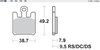 2 X SBS Bremsbeläge vorn 788HS Kawasaki ZX6R 636...