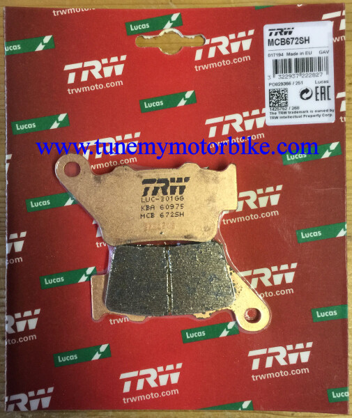TRW Lucas Bremsbeläge hinten MCB672SH BMW S1000RR HP4 ab Bj.2013