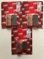 3 X TRW Lucas Bremsbeläge vorn+hinten MCB829SV...