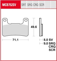 2 X TRW Lucas Bremsbeläge vorne MCB752SV für...