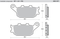 SBS Bremsbeläge hinten 657LS Honda CBR900RR CBR954RR...