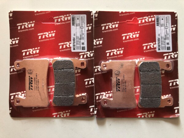 2 X TRW Lucas Bremsbeläge vorn MCB703SV Honda CBR900RR Bj.1998-2003 SC44 SC50