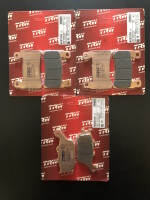 3 X TRW Lucas Bremsbeläge vorn+hinten MCB703SV...
