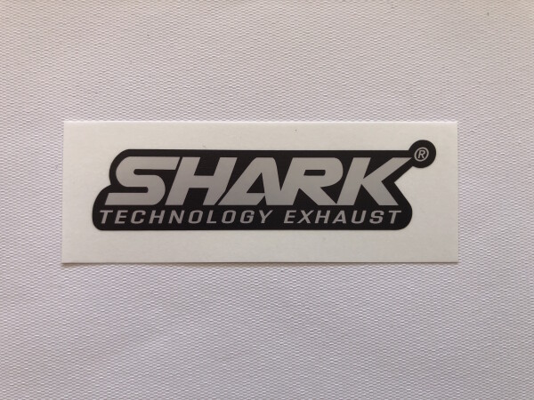 SHARK Aufkleber hitzefest one HEAT RESISTANT STICKER 95X27mm für Auspuff exhaust