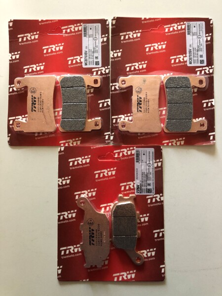 3 X TRW Lucas Bremsbeläge vorn+hinten MCB703SV MCB634SH Honda CBR600RR Bj.2003-2004