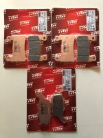 3 X TRW Lucas Bremsbeläge vorn+hinten MCB703SV MCB634SH Honda CBR600RR Bj.2003-2004