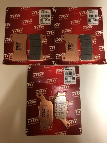 3 X TRW Lucas Bremsbeläge vorn+hinten MCB755SV MCB634SH für Honda CBR600RR Bj.2005-2006