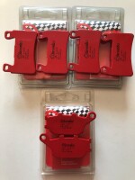 3 X Brembo Bremsbeläge vorn hinten 07HO45SA 07HO36SP...