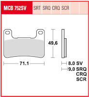 3 X TRW Lucas Bremsbeläge vorn+hinten MCB752SV...