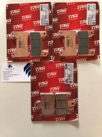 3 X TRW Lucas Bremsbeläge vorn+hinten MCB752SV...