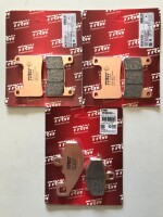 3 X TRW Lucas Bremsbeläge vorn+hinten MCB752SV MCB662SH Kawasaki Z1000 Bj.2010-2019