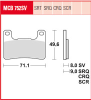 3 X TRW Lucas Bremsbeläge vorn+hinten MCB752SV...