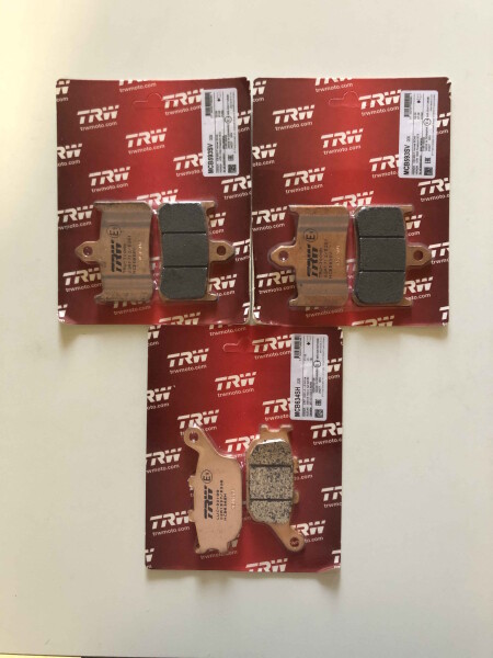 Bremsbeläge TRW Lucas 3X vorn+hinten MCB593SV MCB634SH Honda CBR900RR Bj.1992-1997 SC28 SC33