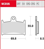 3 X Lucas TRW Bremsbeläge vorn+hinten MCB595SV...