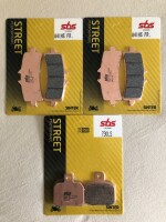 3 X SBS Bremsbeläge vorn + hinten 841HS 730LS...