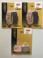 Bremsbeläge SBS 3X vorn+hinten 841HS 730LS für...