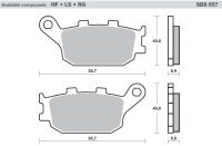 SBS Bremsbeläge hinten 657LS für Honda CBR 600...