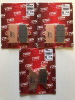 3 X TRW Lucas Bremsbeläge vorn+hinten MCB602SV...