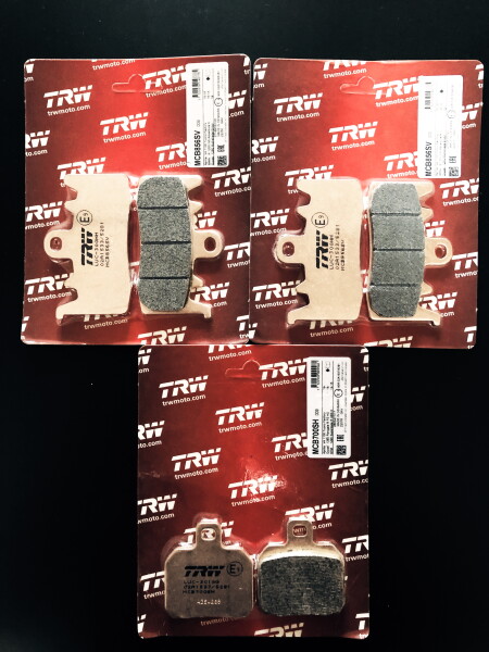 3 X TRW Lucas Bremsbeläge vorn+hinten MCB856SV MCB700SH Aprilia V4 1000 R Tuono Bj.2014