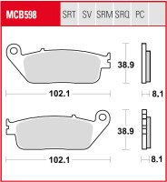 2 X TRW Lucas Bremsbeläge vorn MCB598 für...