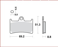 2 X TRW Lucas Bremsbeläge vorn MCB611SCR für...