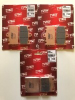 3 X TRW Lucas Bremsbeläge vorn+hinten MCB602SV...