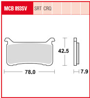 2 X TRW Lucas Bremsbeläge vorn MCB893SV für...