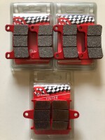 3 X Brembo Bremsbeläge vorn hinten 07SU27SA 07SU25SP...