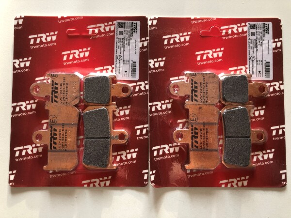 2 X TRW Lucas Rennbremsbeläge vorn MCB795TRQ für Yamaha YZF-R1 Bj.2007-2014 RN19 RN22