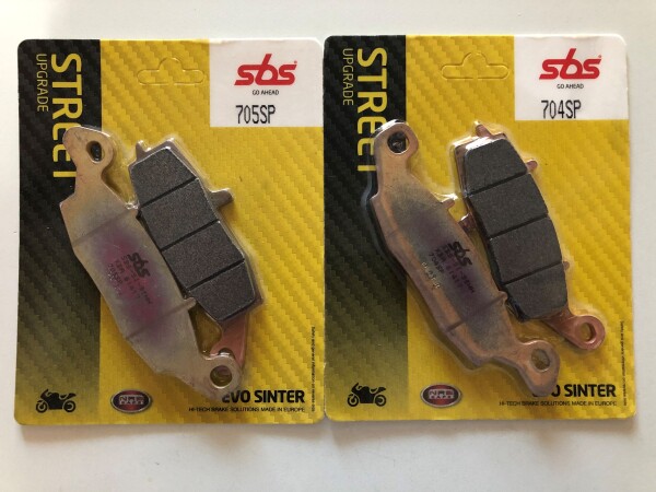 2 X SBS Bremsbeläge vorn 704SP 705SP Suzuki DL 650 V-Strom Bj.alle