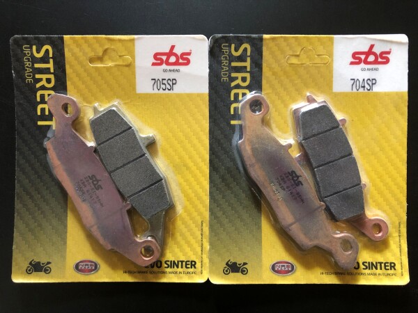 2 X SBS Bremsbeläge vorn 704SP 705SP Kawasaki ER-6F ER-6N Bj.alle