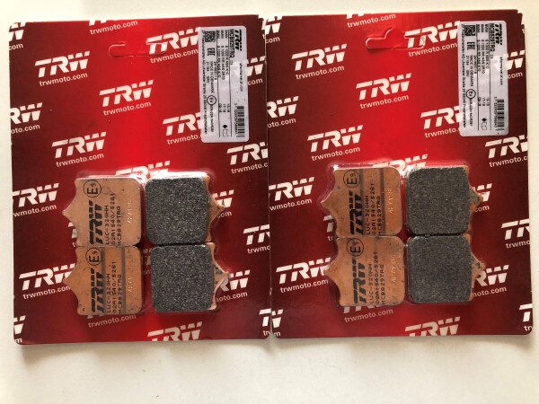 2 X TRW Lucas Rennbremsbeläge vorn MCB829TRQ für BMW S1000R S1000RR Bj.2009-2018