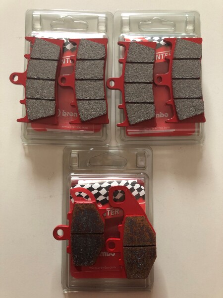 3 X Brembo Bremsbeläge Sinter vorn+hinten 07SU19SA 07KA16SP für Kawasaki ZX9R Bj.1996-1999