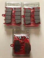 3 X Brembo Bremsbeläge Sinter vorn+hinten 07SU19SA...