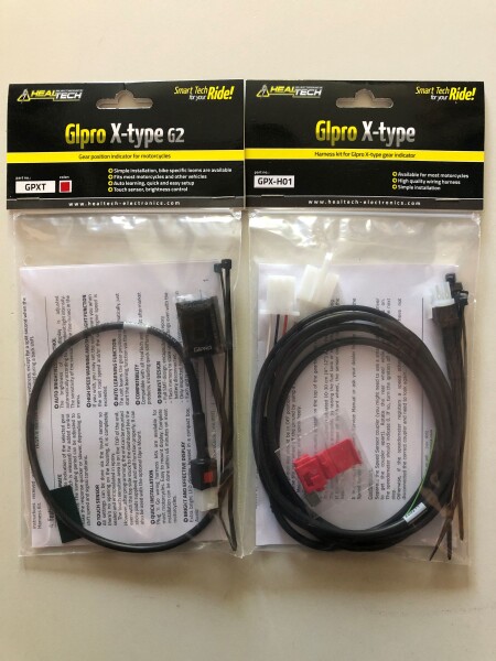 Ganganzeige Healtech GPXT GPX-H01 GIpro X-type G2 rot für Honda CBR1100XX Blackbird Bj.1996-2008