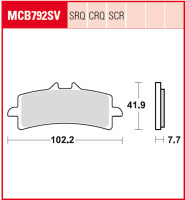 3 X TRW Lucas Bremsbeläge vorn+hinten MCB792SV...