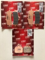 3 X TRW Lucas Bremsbeläge vorn+hinten MCB792SV...