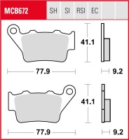 3 X TRW Lucas Bremsbeläge vorn+hinten MCB671 MCB672 für BMW F650GS F700GS F800GS