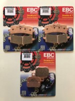 3 X EBC Bremsbeläge vorn+hinten Sinter Street...