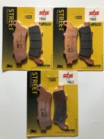 3 X SBS Bremsbeläge vorn+hinten 735HS 736LS für...