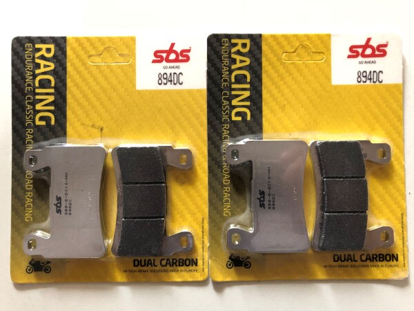 2 X SBS Rennbremsbeläge vorn 894DC Kawasaki ZX6R 636 Bj.2013-2022 ZX636E