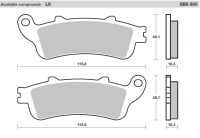 3 X SBS Bremsbeläge vorn+hinten 735HS 880LS für Honda GL1800 Gold Wing Bj.2001-2017