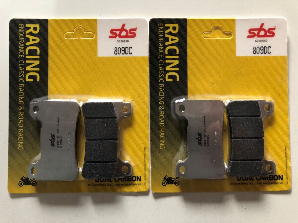 2 X SBS Rennbremsbeläge vorn 809DC Honda CBR600RR Bj.2005-2018