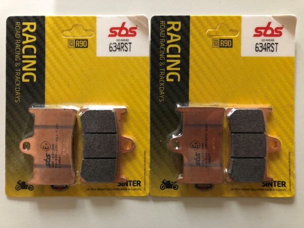 2 X SBS Bremsbeläge vorn 634RST für Yamaha YZF-R1 Bj.1998-2006