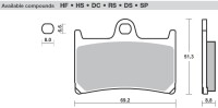 3 X SBS Bremsbeläge vorn+hinten 634HF 657HF für...
