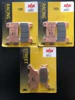 3 X SBS Bremsbeläge vorn+hinten 809RST 657LS...