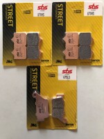 3 X SBS Bremsbeläge vorn+hinten 870HS 675LS BMW...