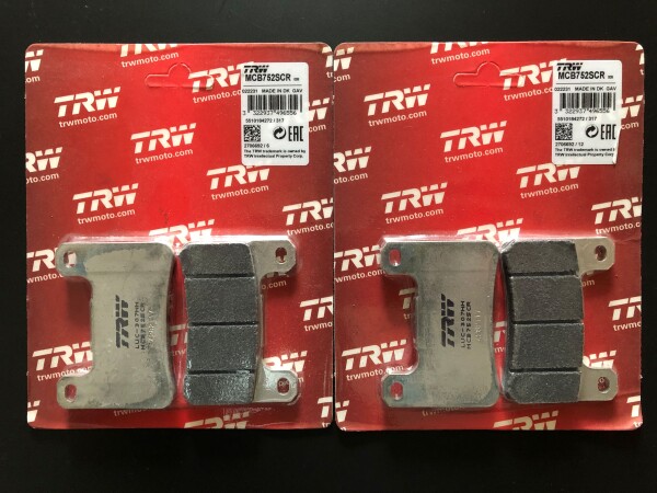 2 X TRW Lucas Bremsbeläge vorn MCB752SCR für Kawasaki ZX10R Bj.2008-2015