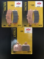 3 X SBS Bremsbeläge vorn+hinten 841RST 730LS...