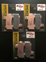 3 X SBS Bremsbeläge vorn+hinten 830H.HS 830H.LS...